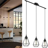 Lámpara Colgante Tarbes Acero Negro