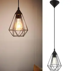 EGLO - Lámpara colgante plástico negro E27 1X60W