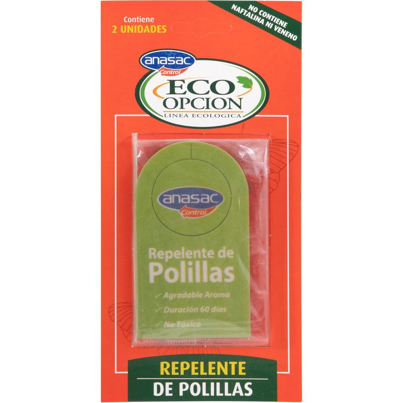 ANASAC - Repelente de Polillas Eco Opcion 2 unidades