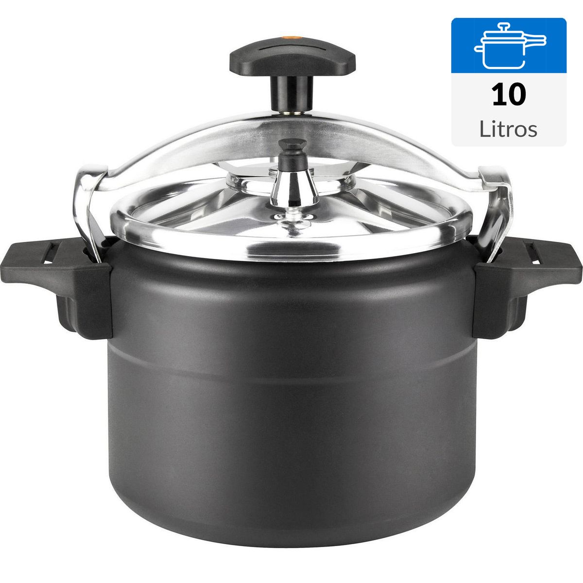 MARMICOC - Olla a Presión 10 Litros Aluminio Alumax Black