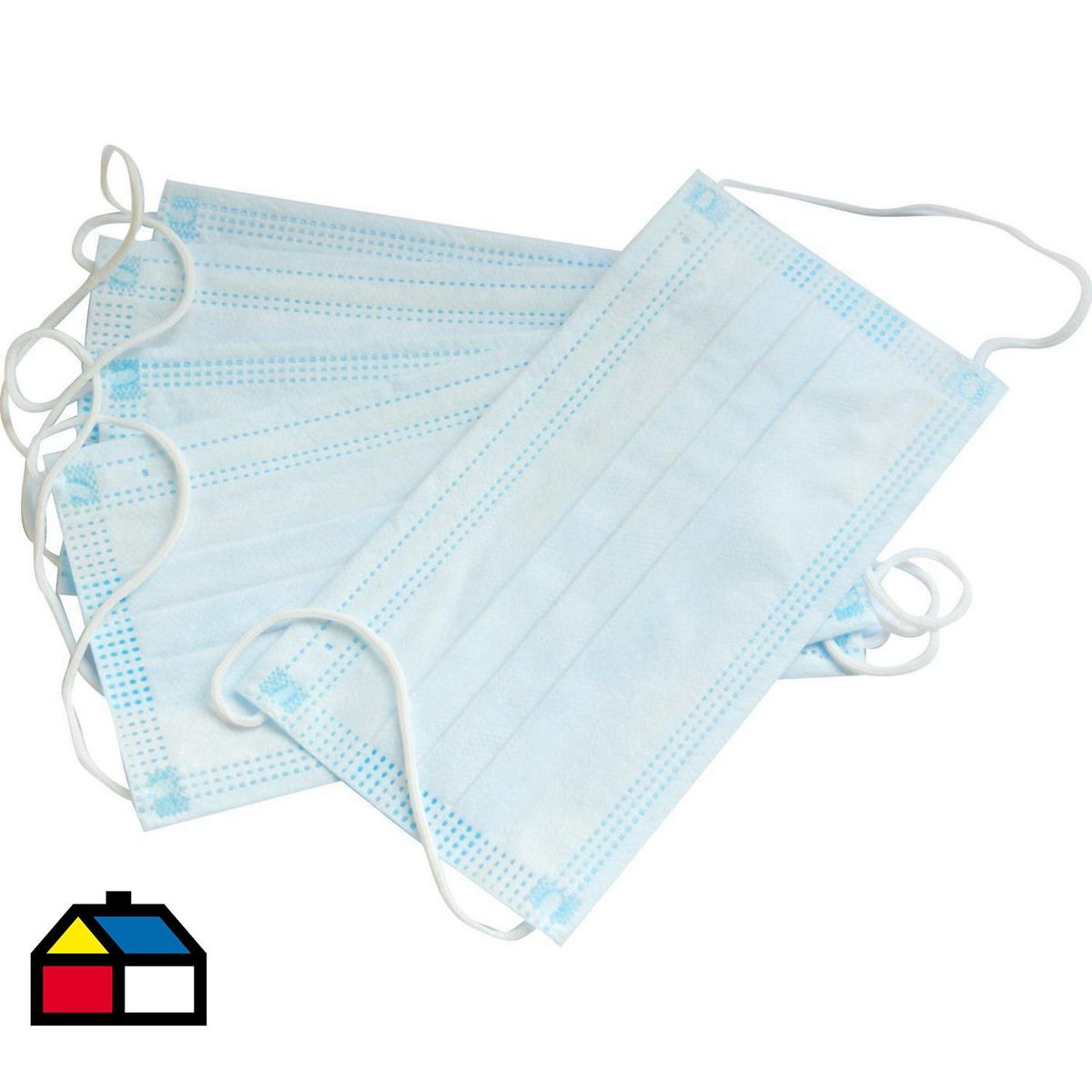 TOPSAFE - Mascarilla desechable 3 pliegues, 50 unidades