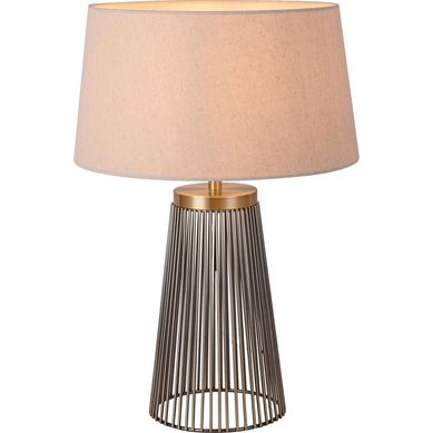 Lmpara de mesa jaula bronce E27
