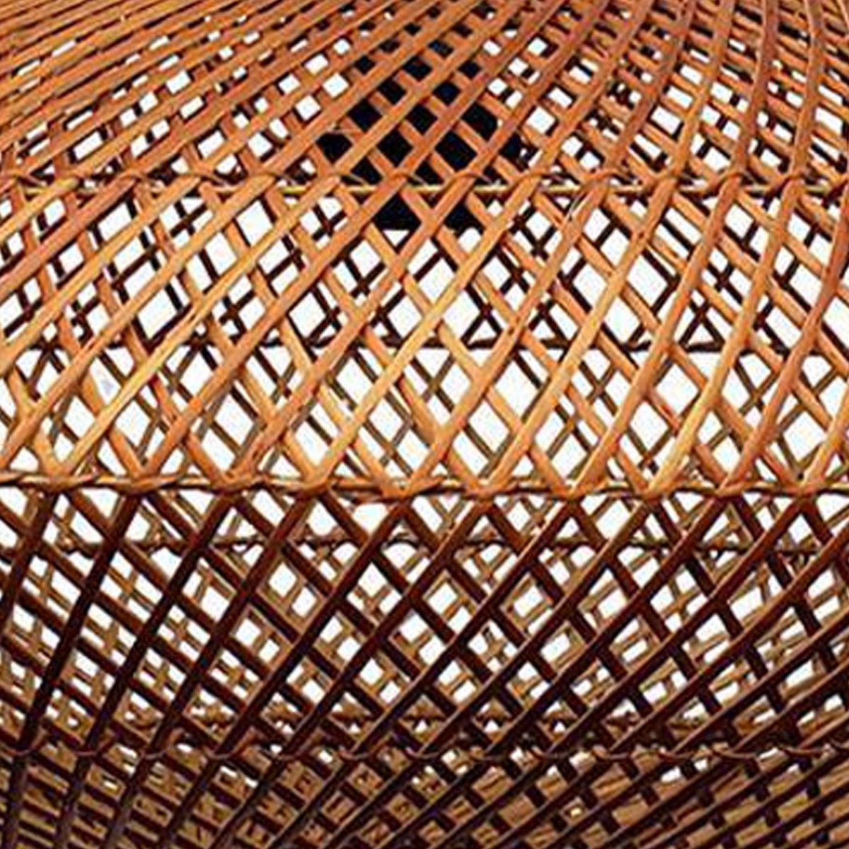 WICKER LAMP CHILE - Lámpara Colgante Kuyén Mimbre Café 62 cm