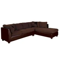 LATAM HOME - Sofá Seccional 4 cuerpos Padua 212x90x280 cm Marron