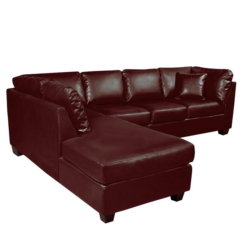 LATAM HOME - Sofá Seccional 4 cuerpos Padua 212x90x280 cm Marron