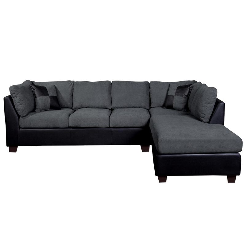 LATAM HOME - Sofá Seccional 4 cuerpos Padua 212x90x280 cm Negro