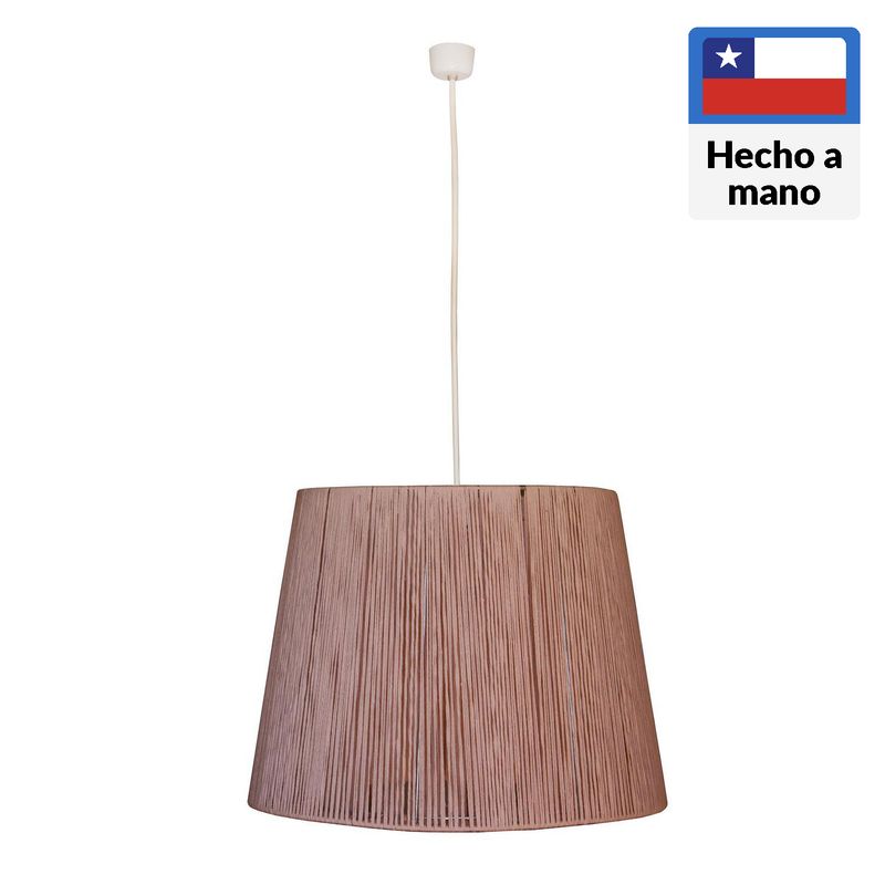 CAROLD STEVENS - Lámpara Colgante Jaziz 1 Luz Metal Café/Marrón 40 cm