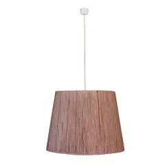 CAROLD STEVENS - Lámpara colgante jaziz metal tejida café 1 luz E27