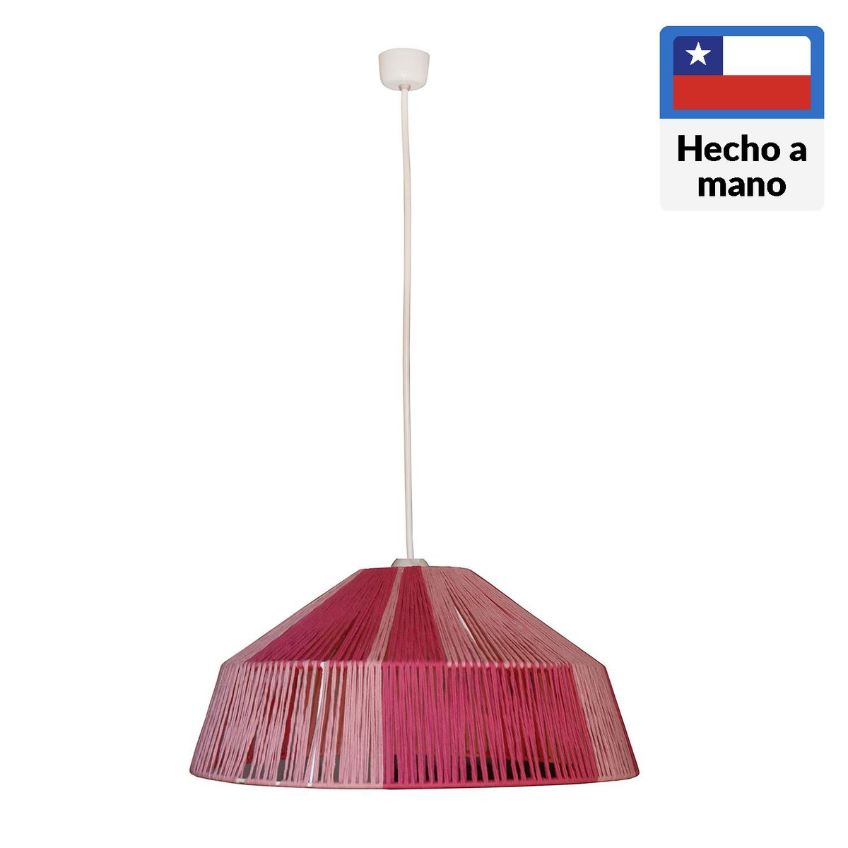 CAROLD STEVENS - Lámpara Colgante Rosita 1 Luz Metal Rosa