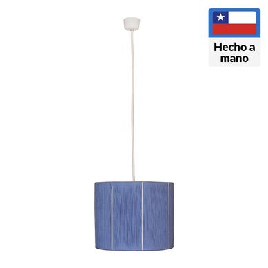 Lmpara colgante sky blue metal tejida celeste 1 luz E27
