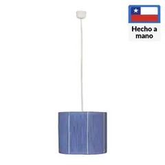 CAROLD STEVENS - Lámpara Colgante Sky Blue 1 Luz Metal Celeste 25 cm