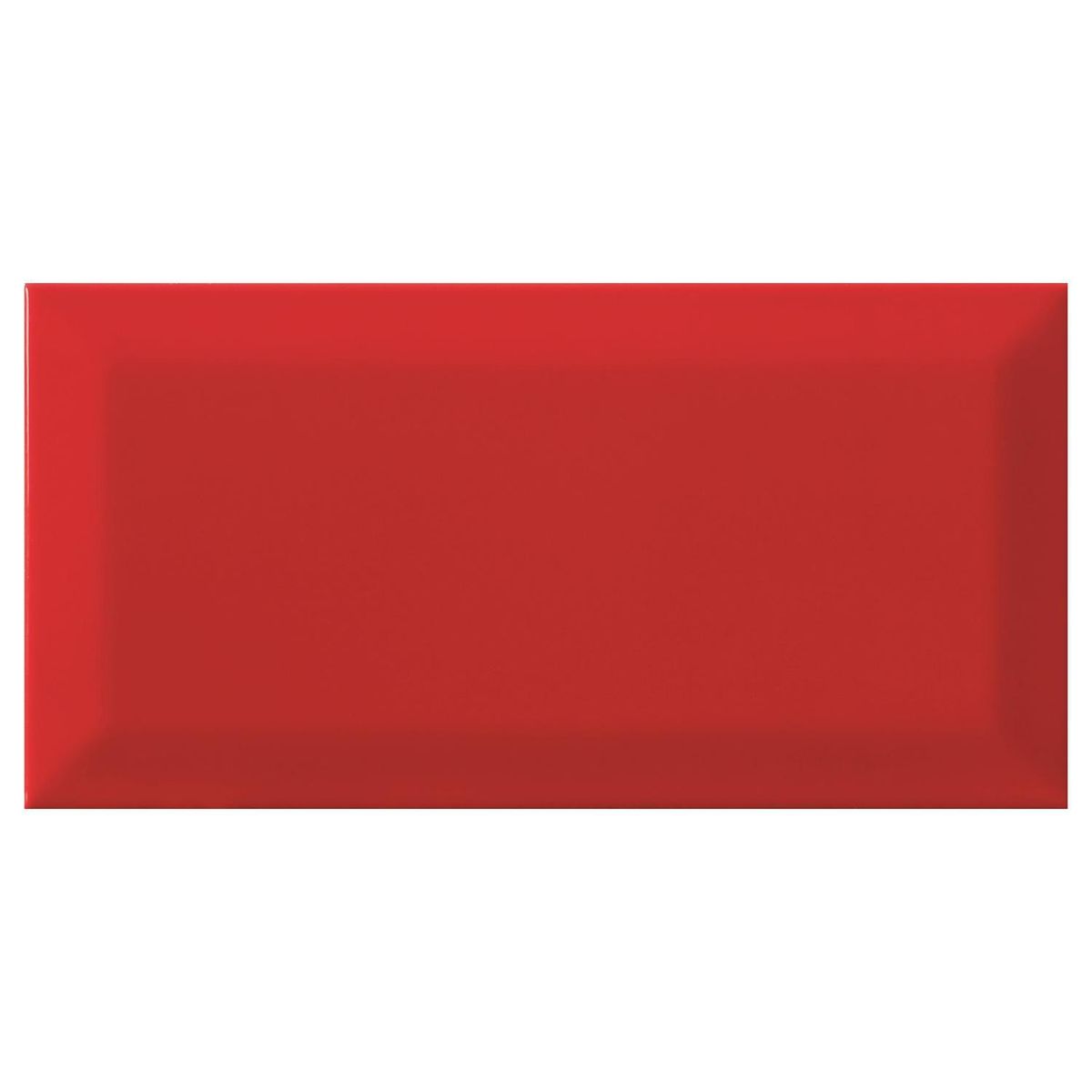 ANTIK - Cerámica 10x20 cm Bisel Rubi Rojo 1 m2