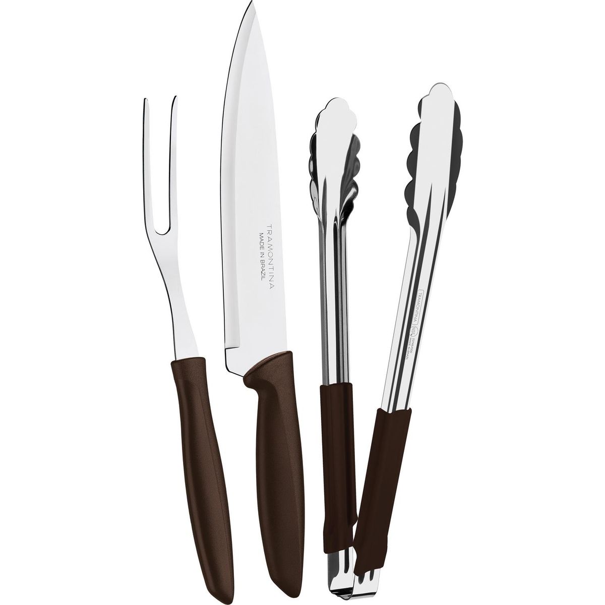 TRAMONTINA - Kit para asado 3 piezas acero inoxidable
