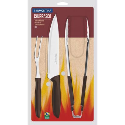 Imagen 2 del producto Kit para asado 3 piezas acero inoxidable