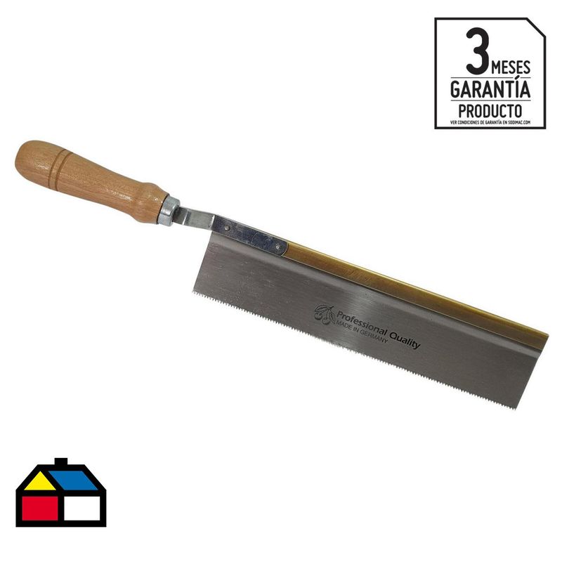 TWO CHERRIES - Serrucho de ebanista 10" 15 TPI corte al ras
