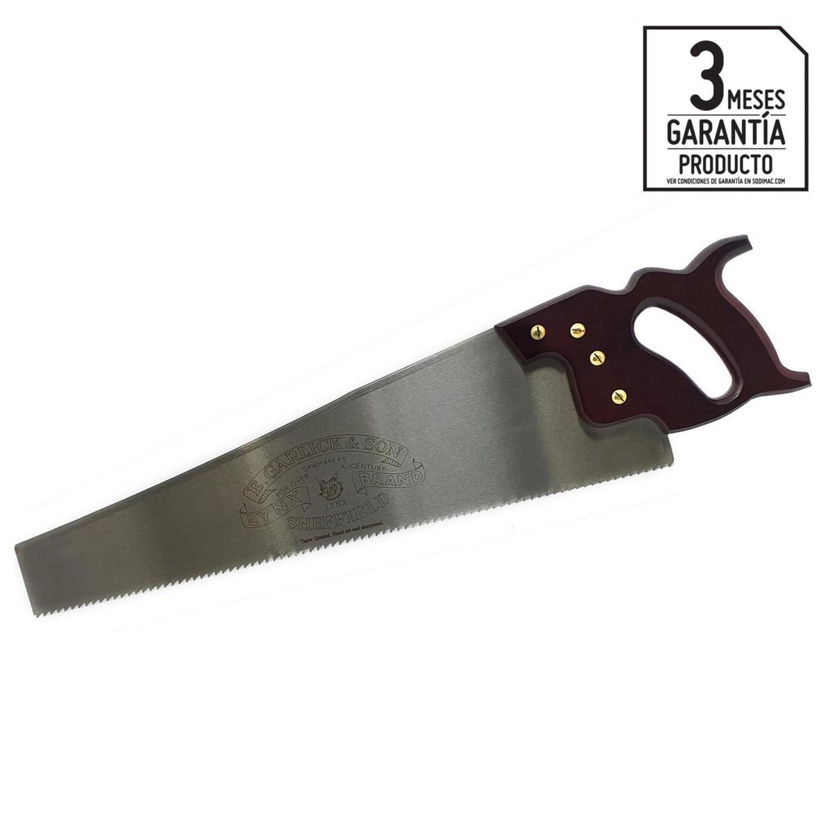 THOMAS FLINN - Serrucho de ebanista 20" 4.5 TPI