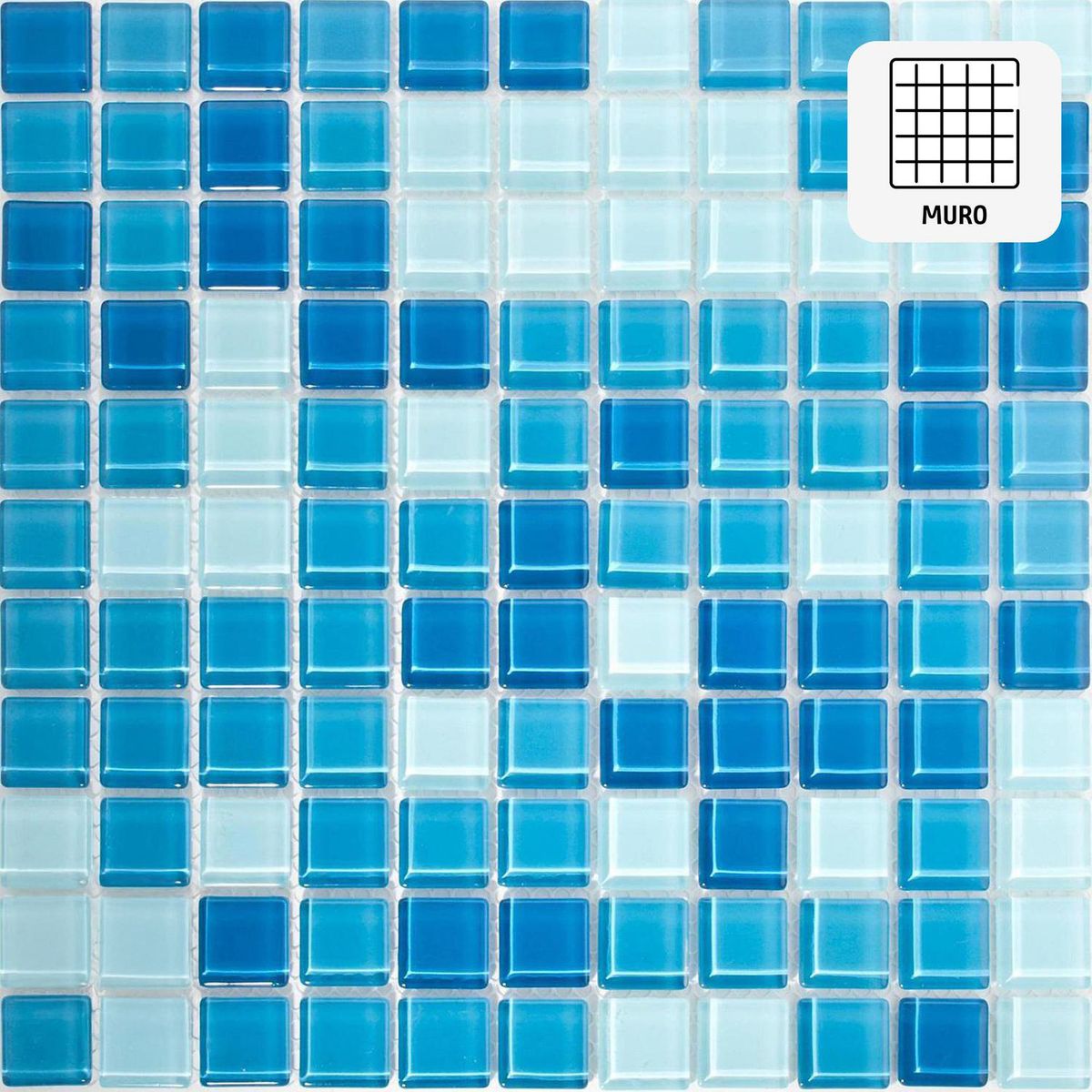 ANTIK - Malla mescla azul claro 30x30 cm unidad