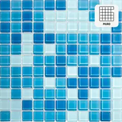 ANTIK - Malla mescla azul claro 30x30 cm unidad