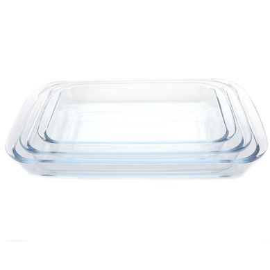 Asadera vidrio rectangular