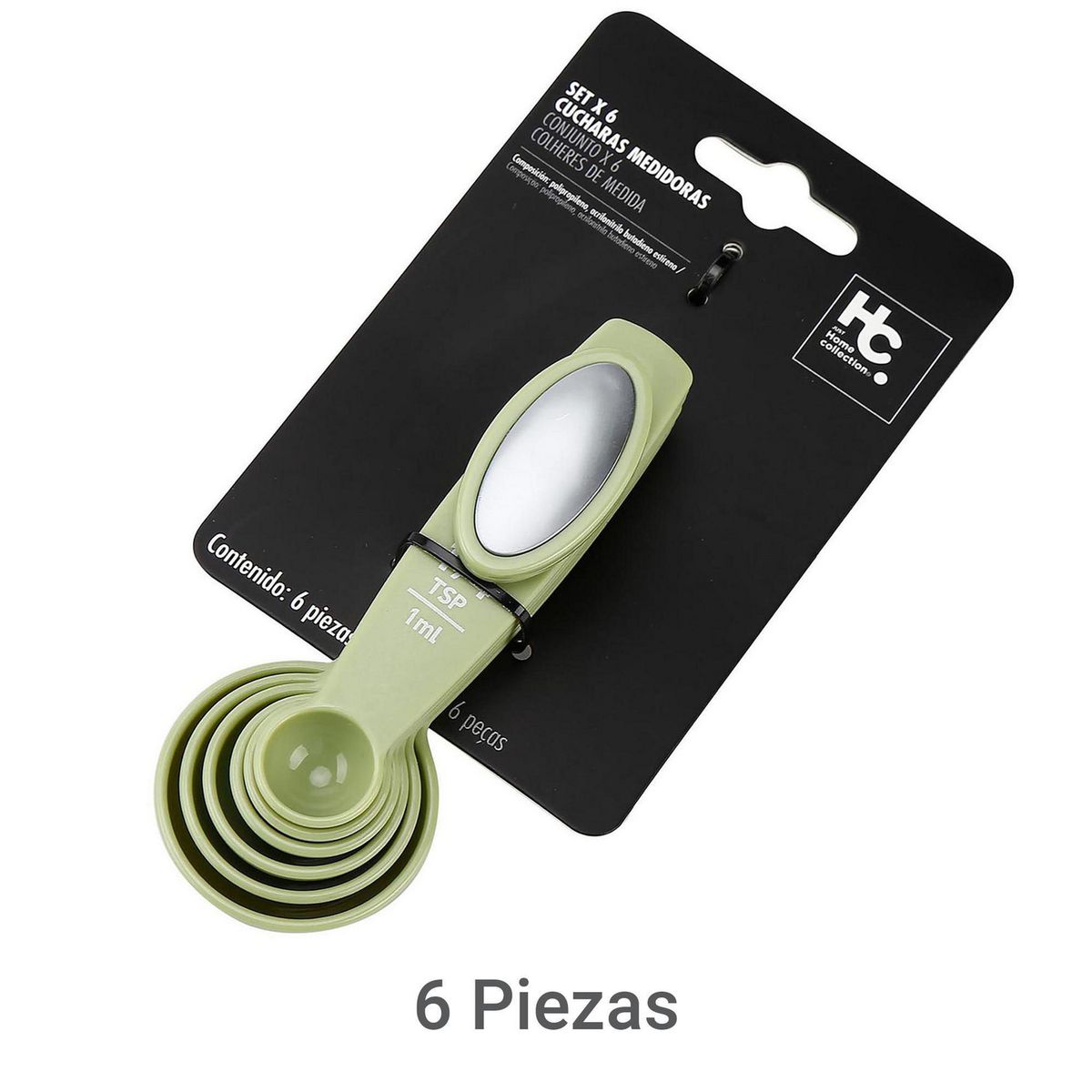 JUST HOME COLLECTION - Set x6 cucharas medidoras