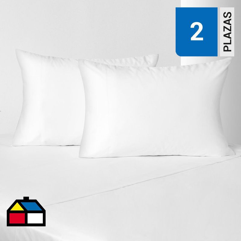 ROYAL SUPREME - JUEGO SABANAS 800H SATEEN WHITE 2 PLAZAS