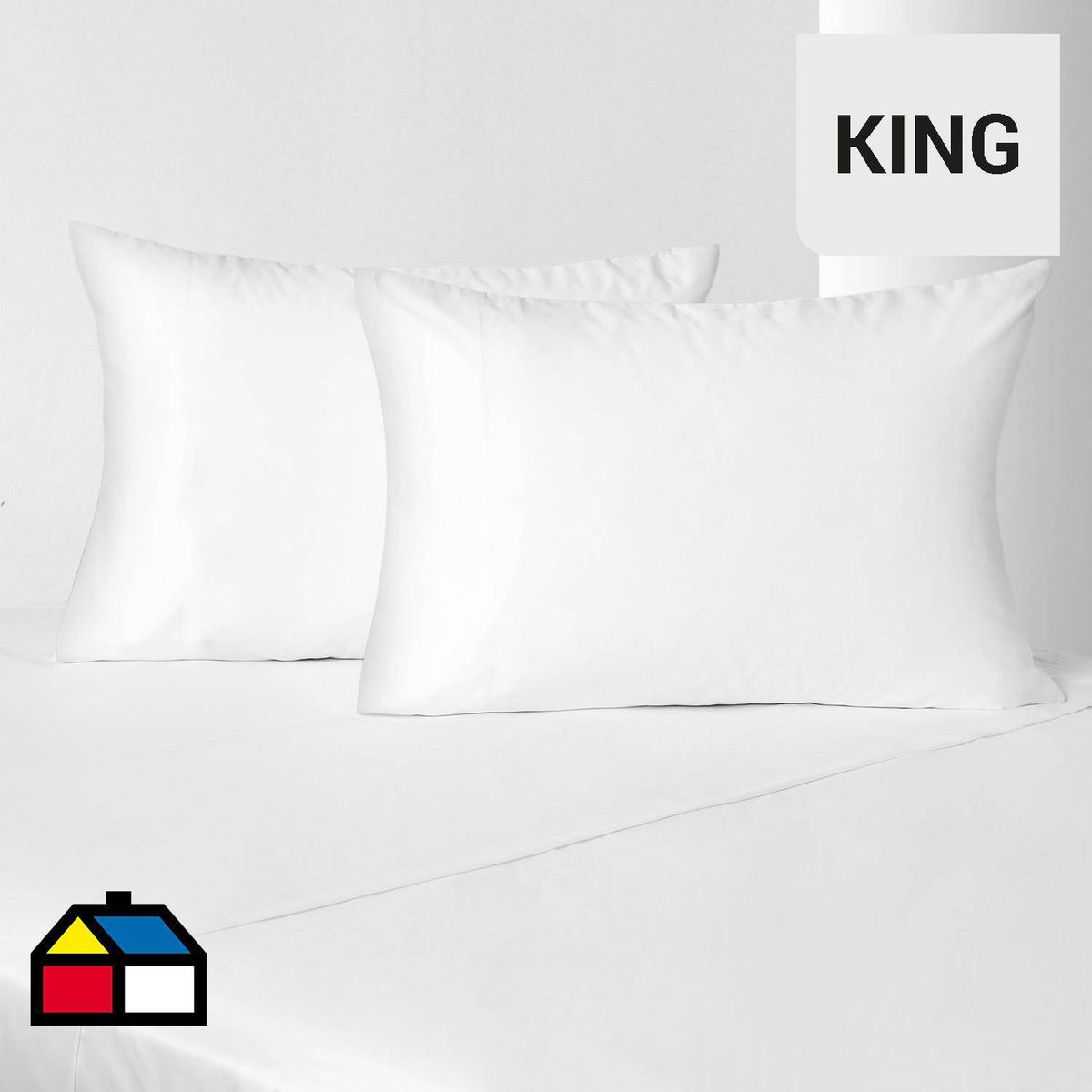 ROYAL SUPREME - Juego de Sábanas Sateen King 800 Hilos Blanco