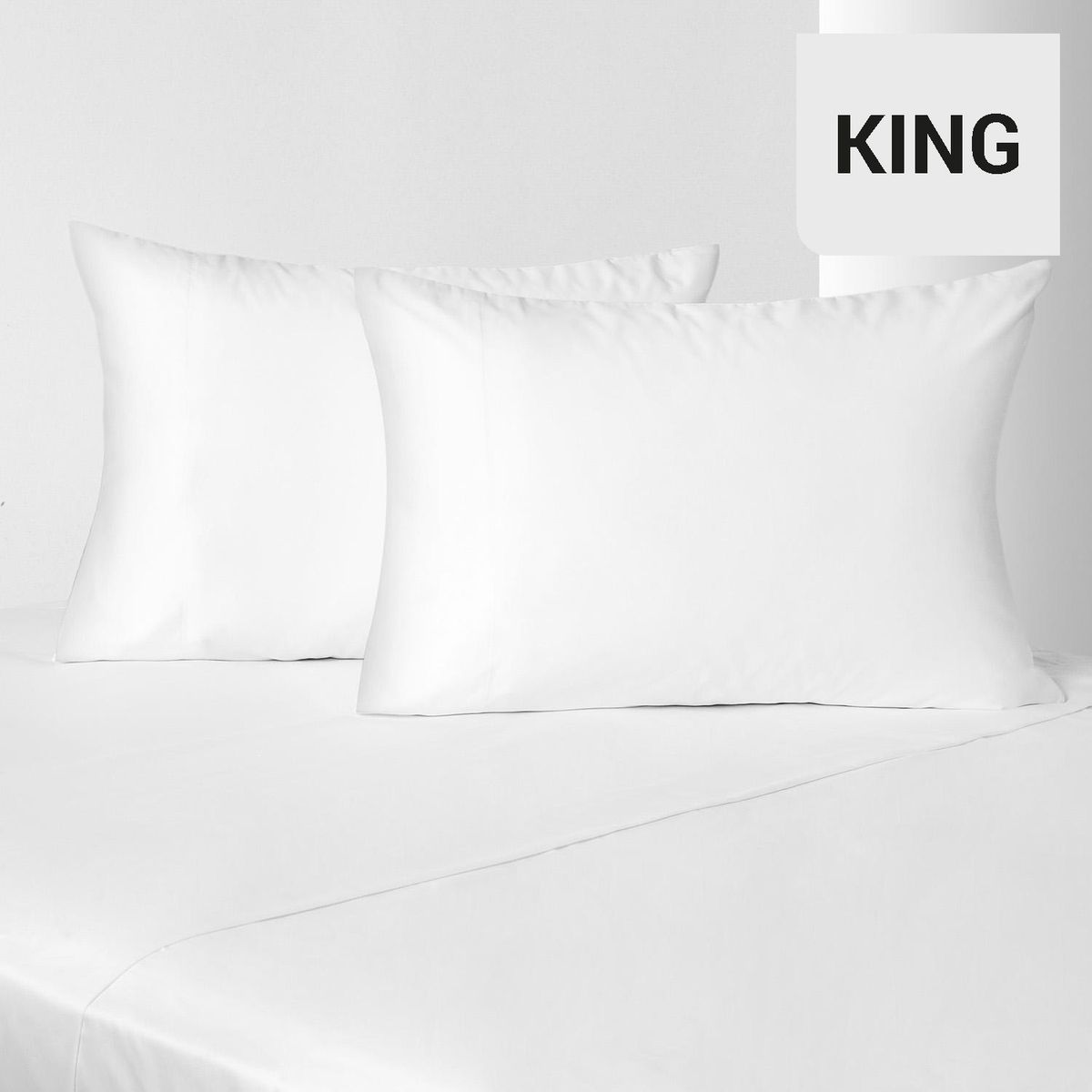 ROYAL SUPREME - Juego de Sábanas Sateen King 800 Hilos Blanco