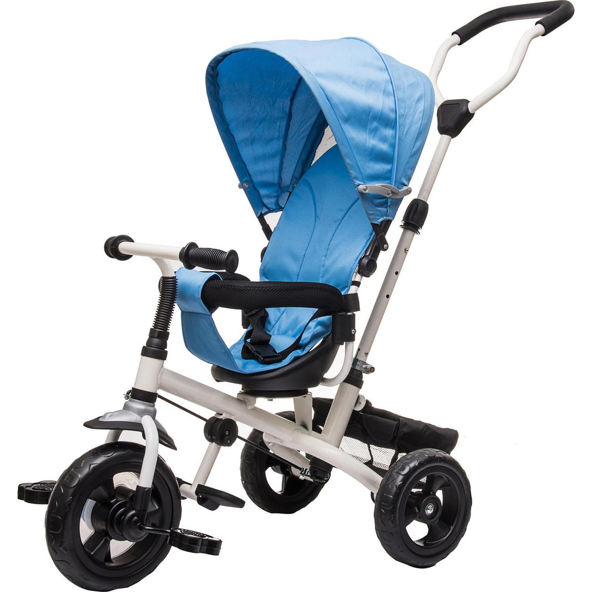 KIDSCOOL - Triciclo Stroller Giro 360° Azul Desde 1 año