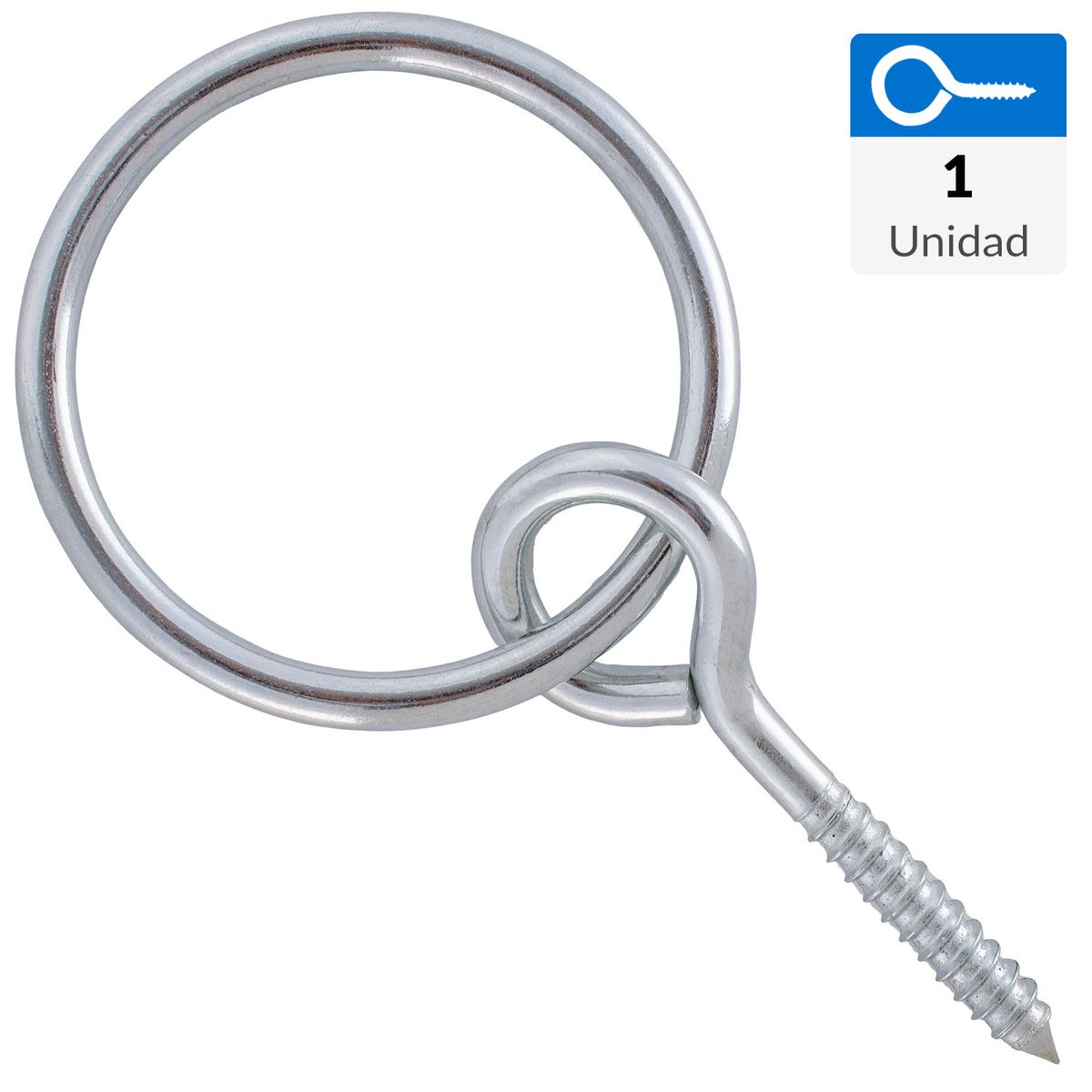 FIXSER - Set de cáncamo con argolla acero cromado