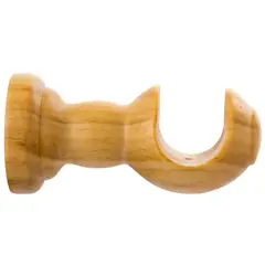 JUST HOME COLLECTION - Set de soportes para barra de cortina 28 mm 2 unidades natural