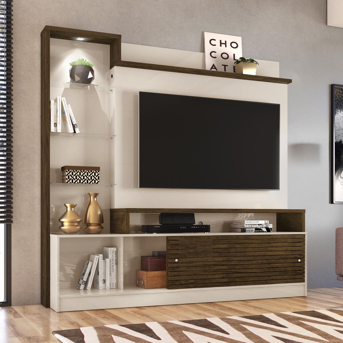 ALTAVISION - Home Prime 179x182x39 Blanco/Café