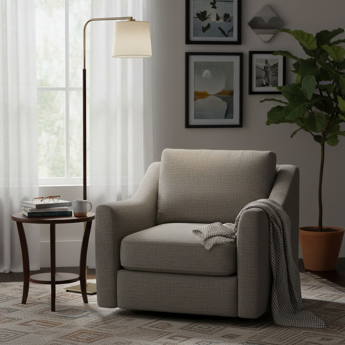 DISEÑO 3 - Lámpara de Pie Ele Bronce Dorado 48x160 cm