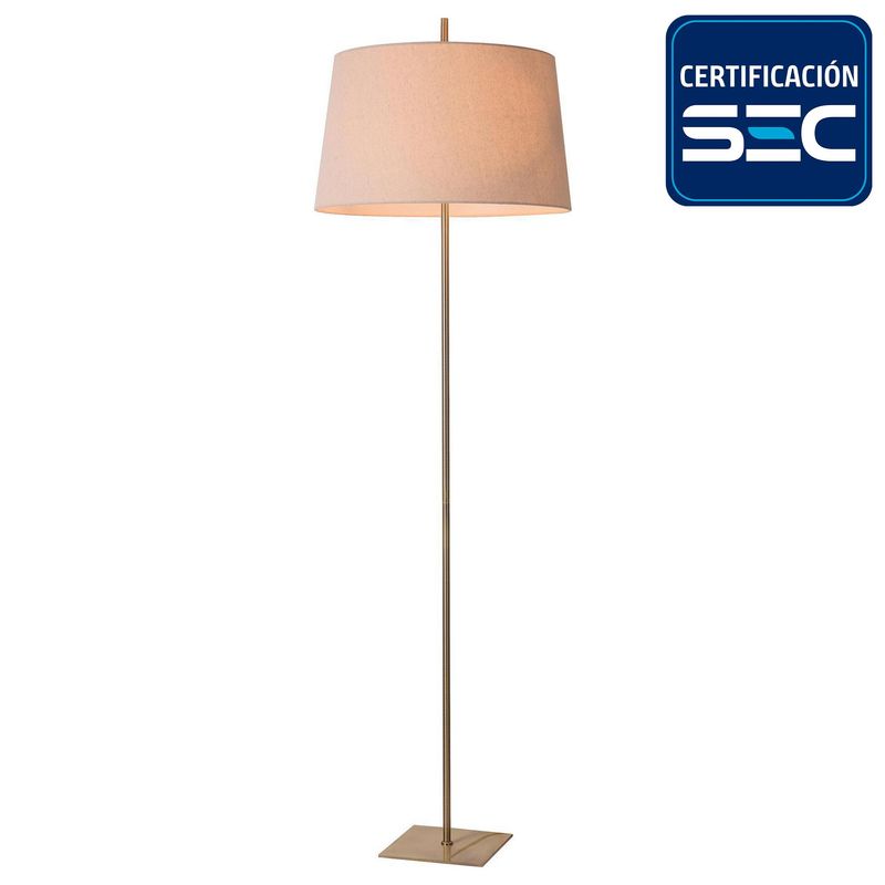 DISEÑO 3 - Lámpara de Pie Argus Bronce Amarillo/Dorado 52x170 cm