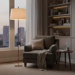 DISEÑO 3 - Lámpara de Pie Argus Bronce Dorado 52x170 cm