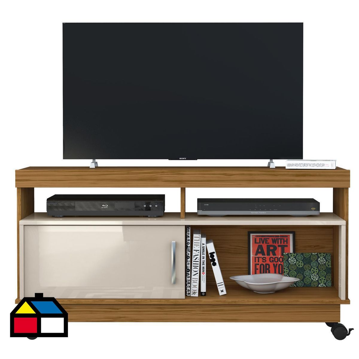 ALTAVISION - Rack Artur 61x121x34 Café Claro