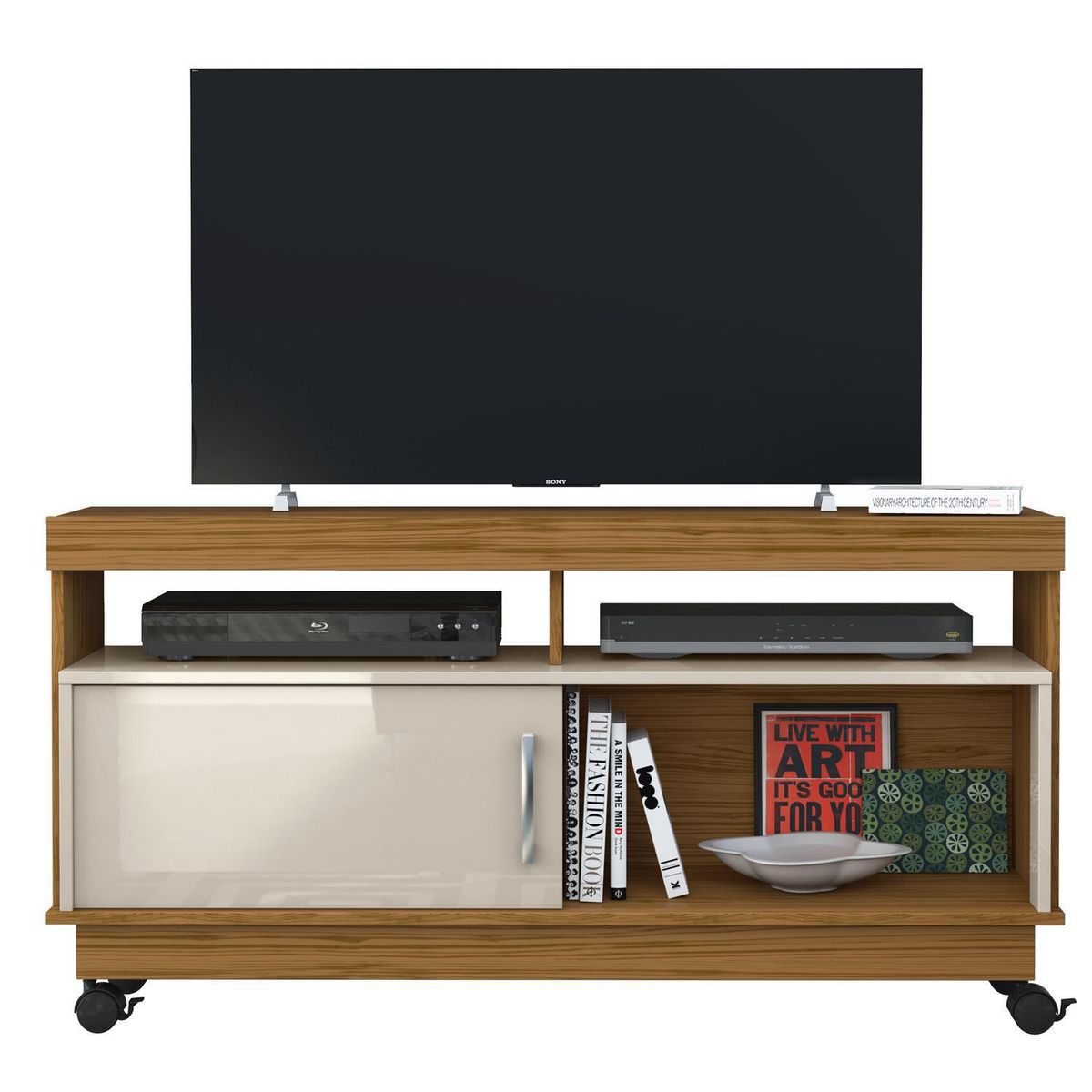 ALTAVISION - Rack Artur 61x121x34 Café Claro