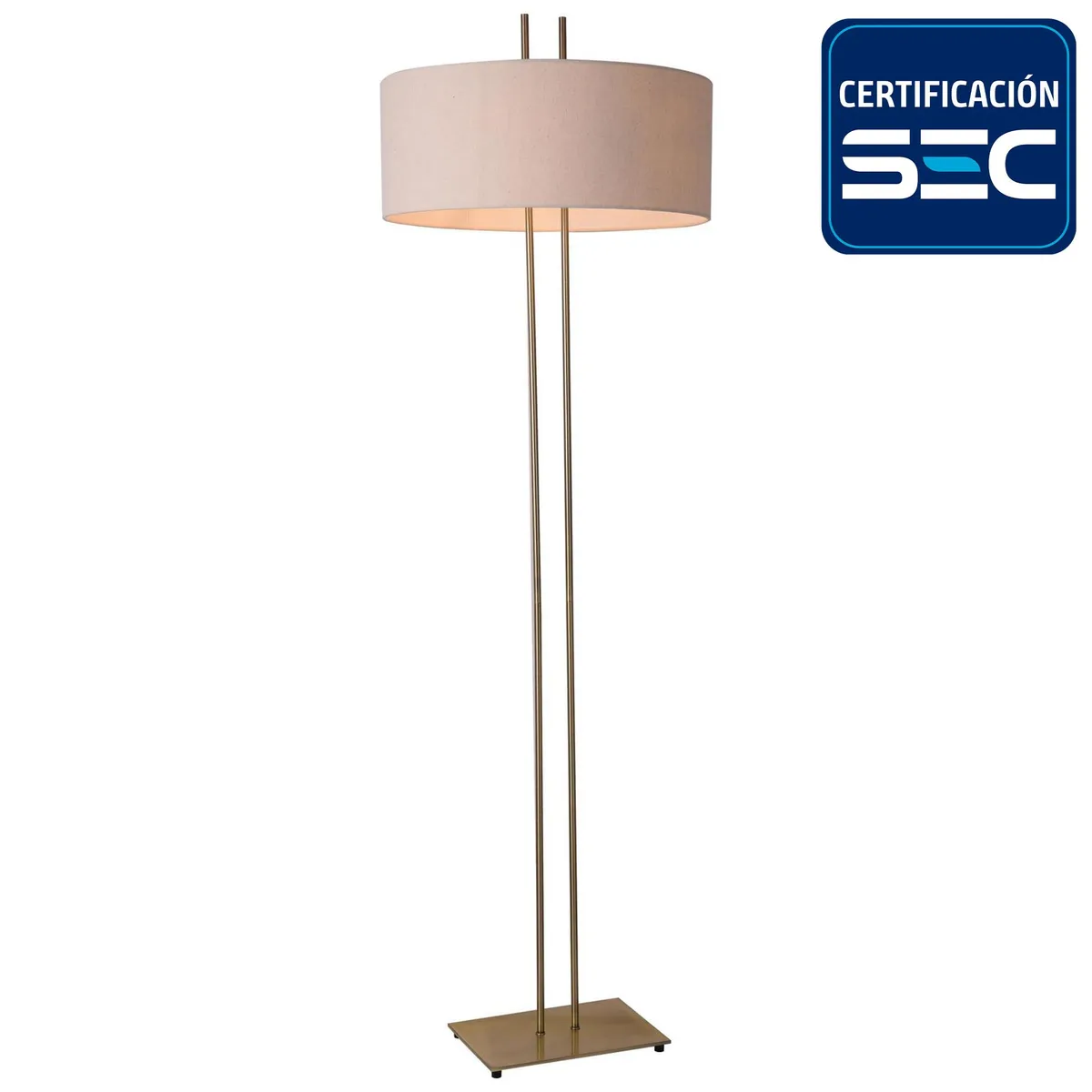 DISEÑO 3 - Lámpara de Pie H Bronce Dorado 50x160 cm