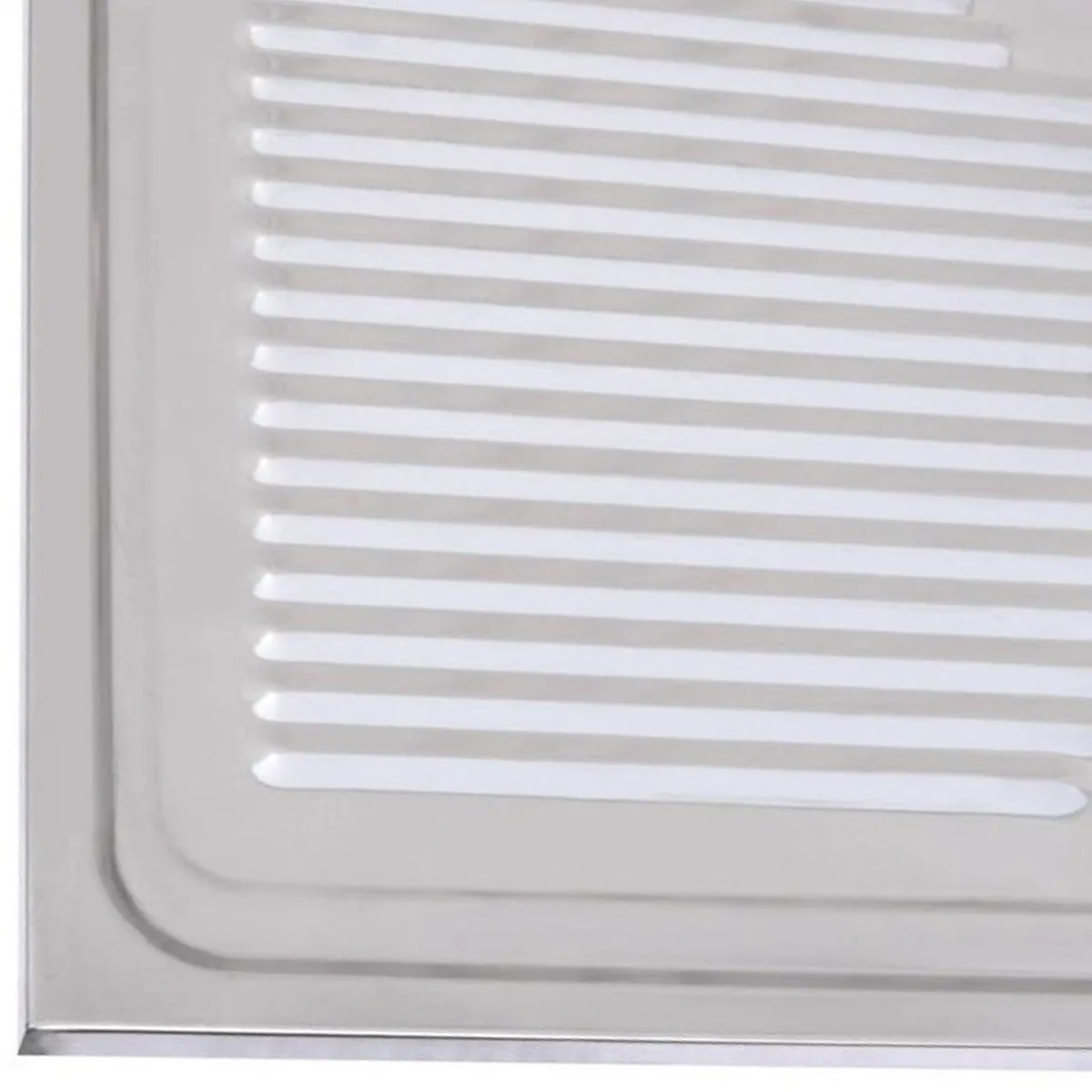 Lavaplatos Sobreponer Izquierdo 1 Cubeta(s) 80x15x50 cm Acero inoxidable, marca SPLENDID - Foto 2