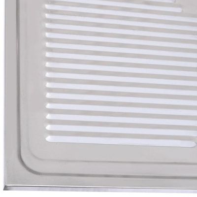 Imagen 2 del producto Lavaplatos Sobreponer Izquierdo 1 Cubeta(s) 80x15x50 cm Acero inoxidable