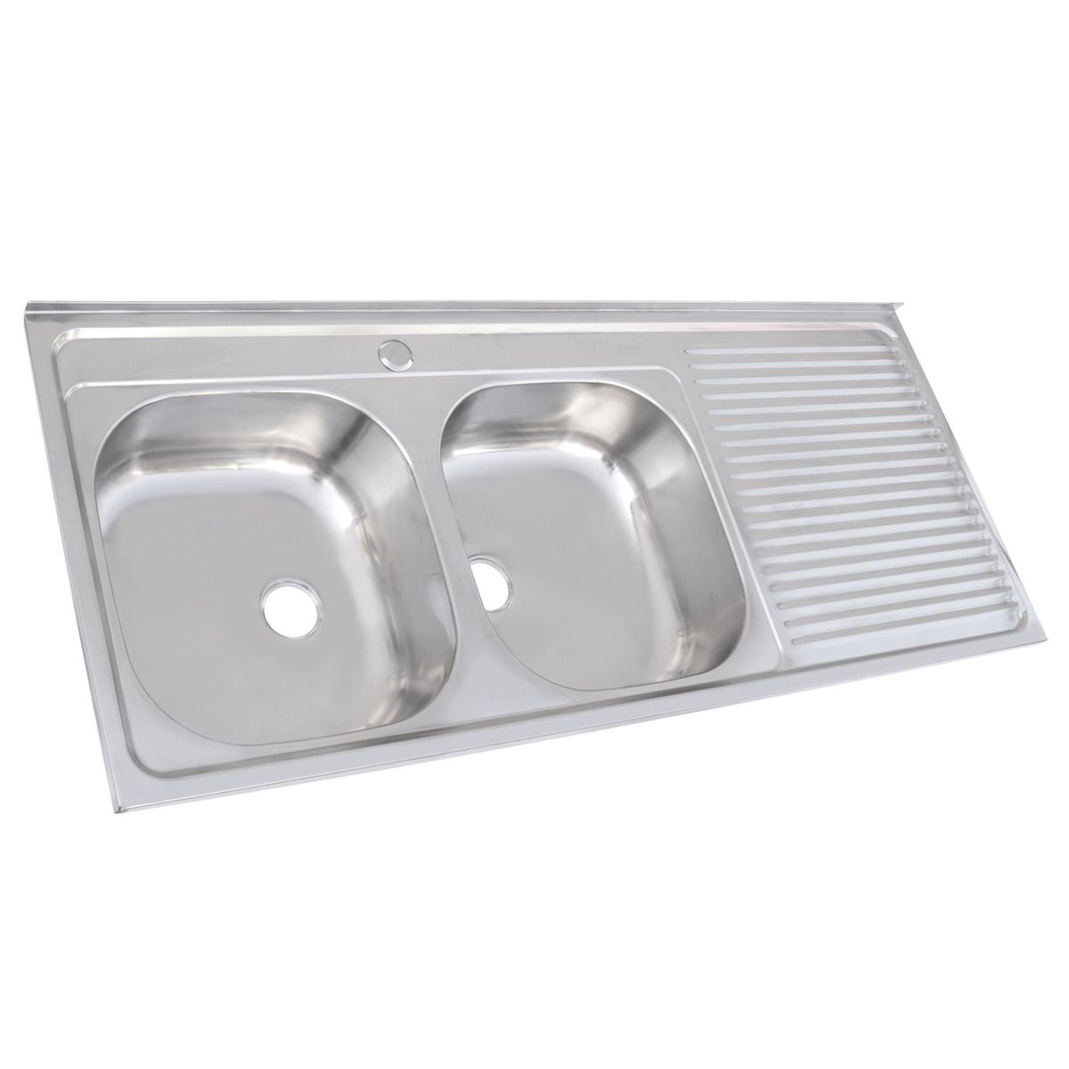 SPLENDID - Lavaplatos Empotrado Derecho 2 Cubeta(s) 124x15x44 cm Acero inoxidable