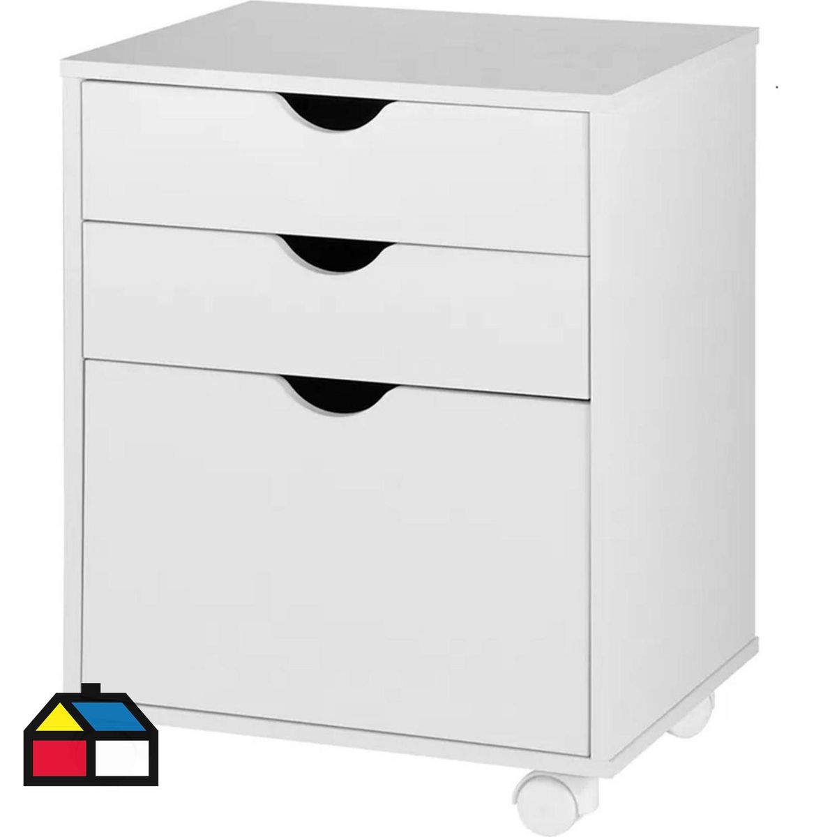 BE DESIGN - Cajonera 3 Cajón(es) 0 40x64x40 cm Blanco