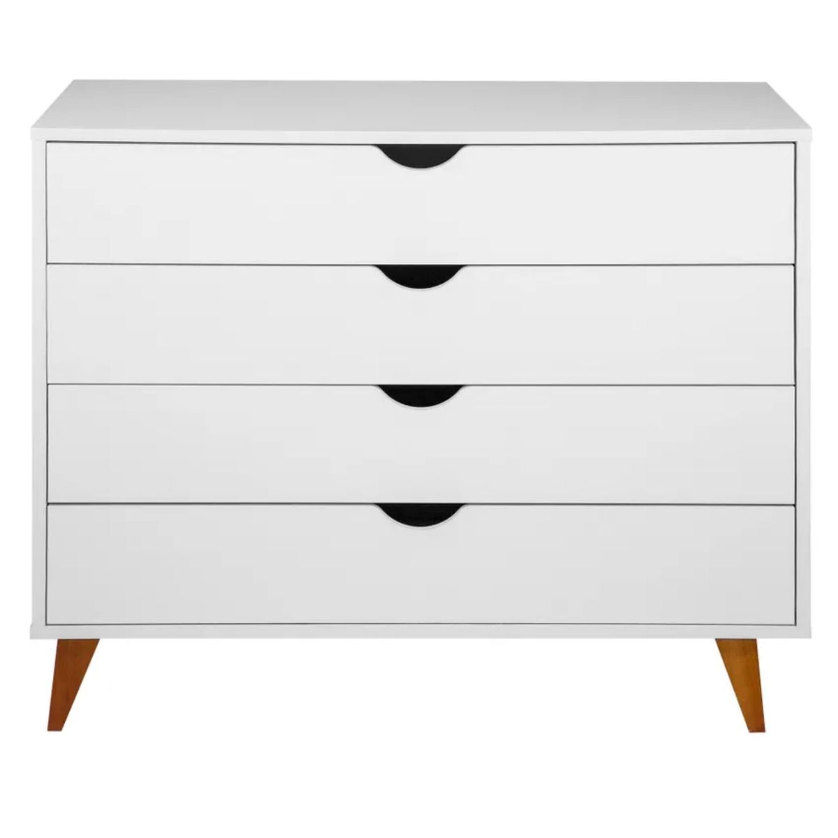 BE DESIGN - Cómoda 4 Cajón 90x76x40 cm Blanco