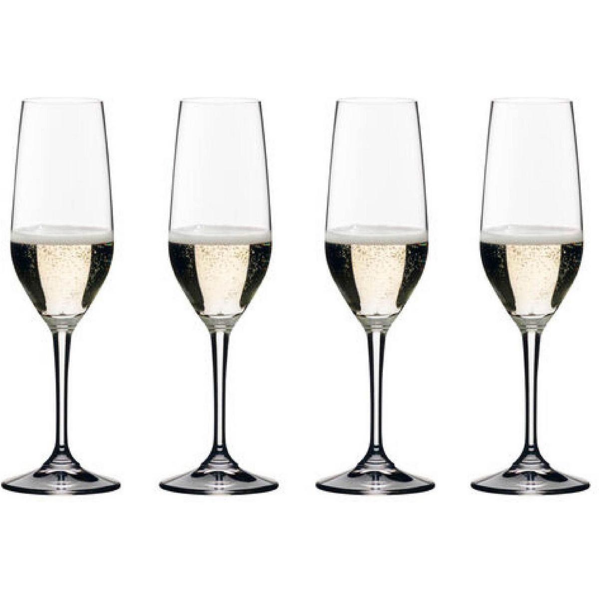 RIEDEL - Set 4 Copas de Champán 400 ml Cristal Transparente