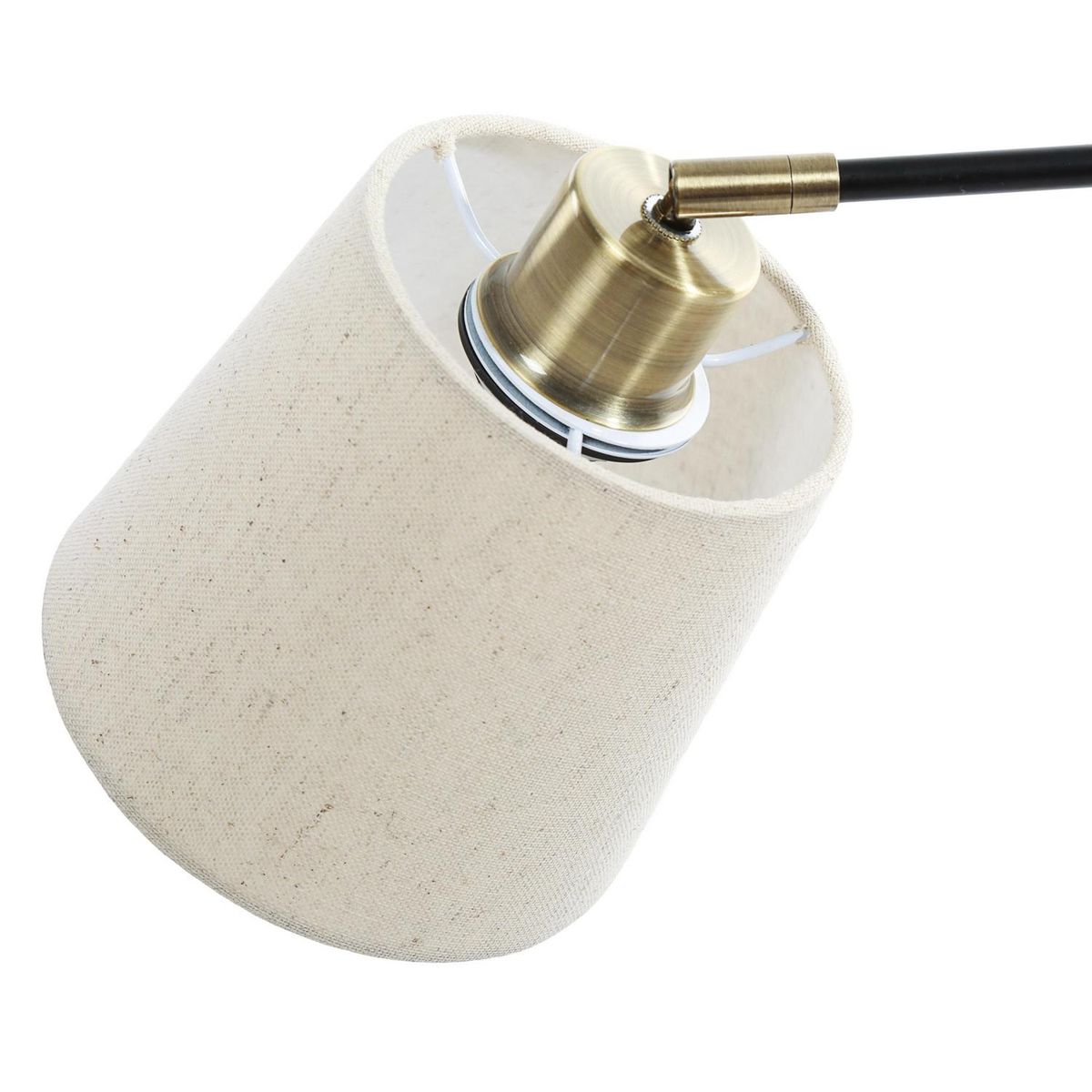 DISEÑO 3 - Lámpara Velador Ele Bronce SM Amarillo 20x52 cm