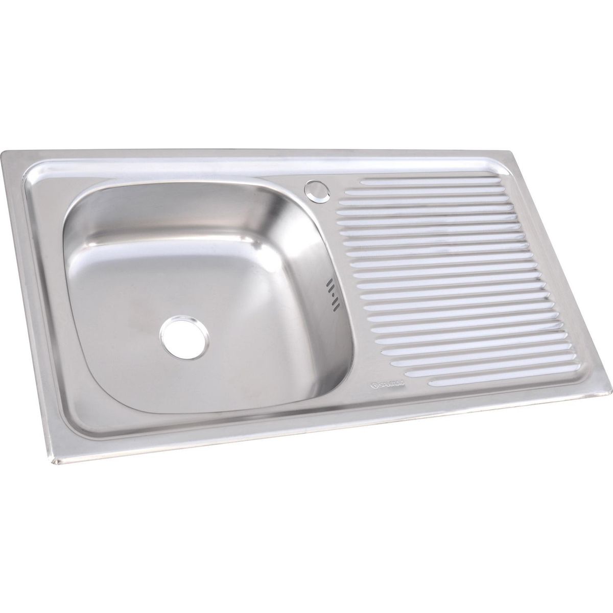 SPLENDID - Lavaplatos Empotrado Derecho 1 Cubeta(s) 80x15x44 cm Acero inoxidable