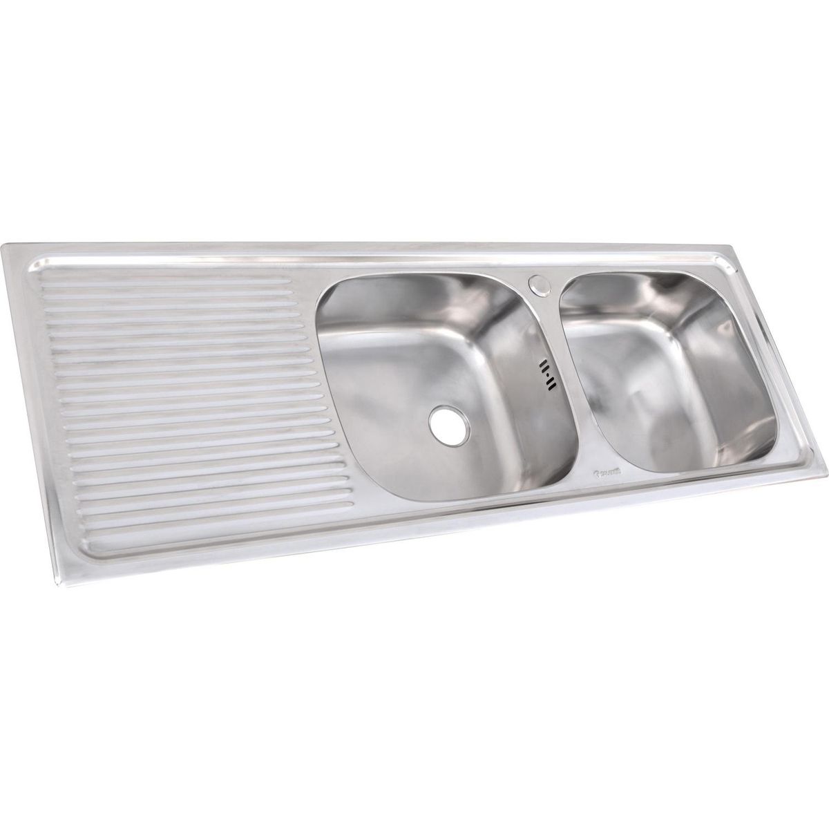 SPLENDID - Lavaplatos Empotrado Izquierdo 2 Cubeta(s) 13x15x44 cm Acero inoxidable