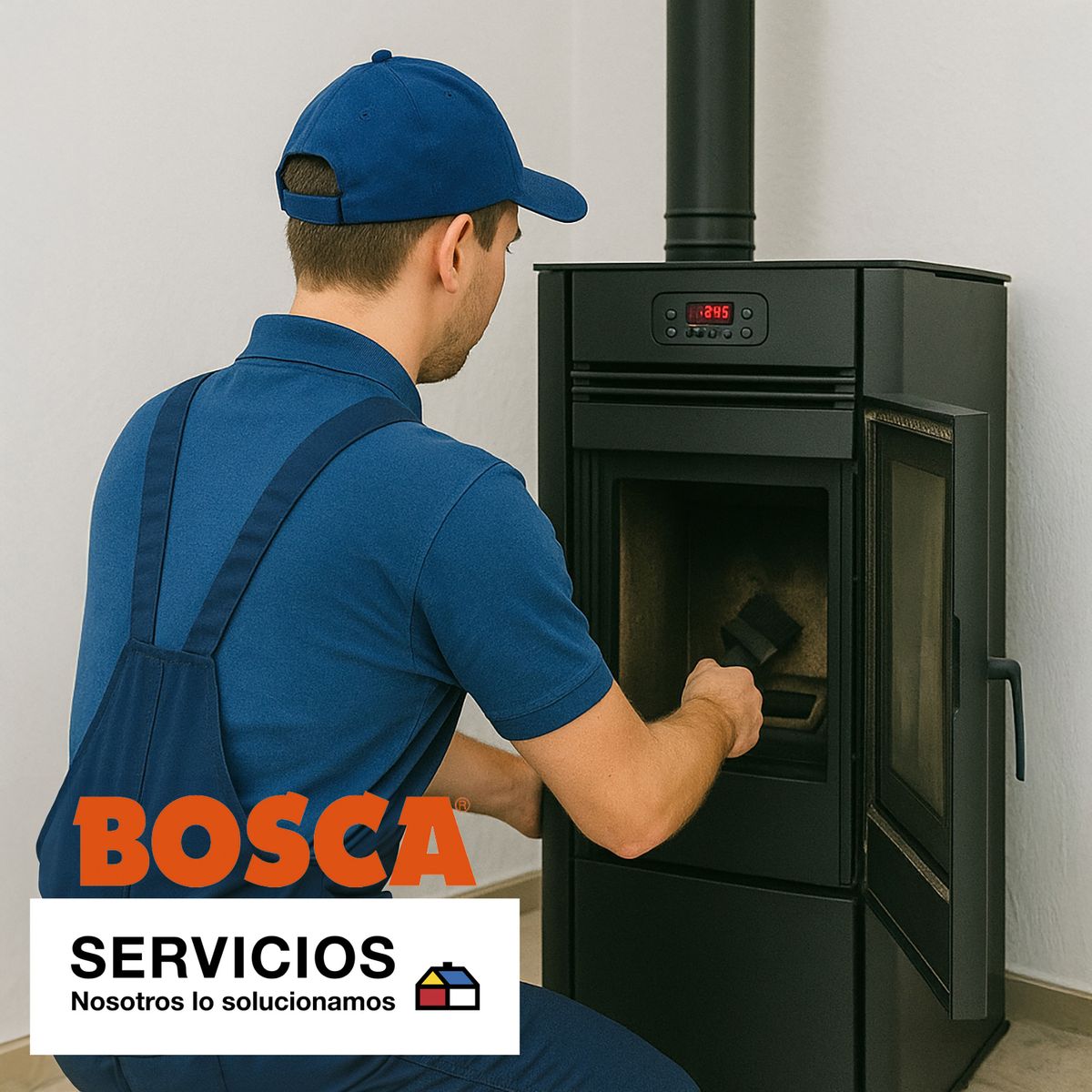 SERVICIOS HOGAR - Servicio de Mantención de calefactor a pellet BOSCA en casa de 1 piso
