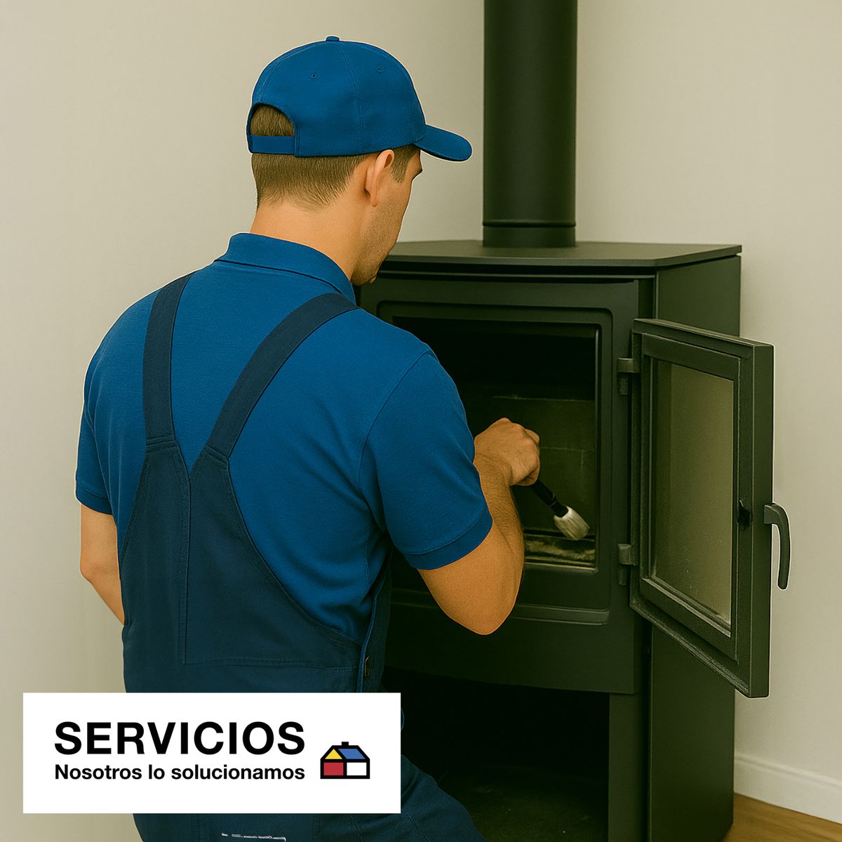 SERVICIOS HOGAR - Servicio de Mantención de calefactor a leña  OTRAS MARCAS en casa de 1 piso