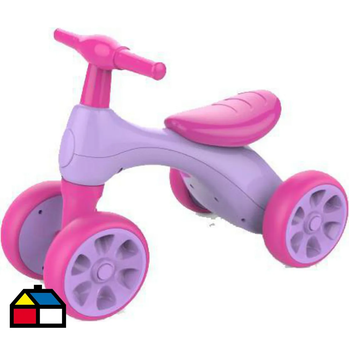 BEX - Rodado Infantil 4 Ruedas Rosado/Morado Desde 18 meses