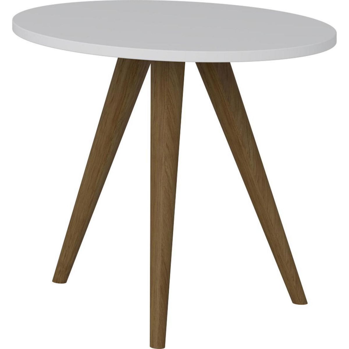 BE DESIGN - Mesa lateral 45x45x41 cm blanco